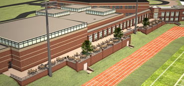 The new Athletic Complex and Music Lyceum